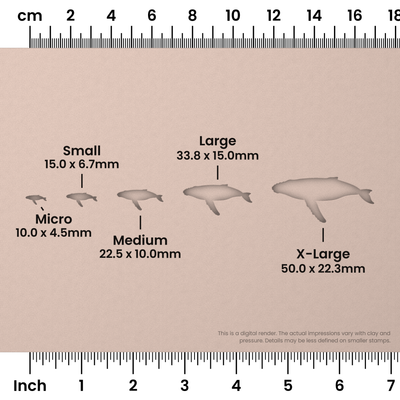 Humpback Whale Stamps - Ceramind® Tools