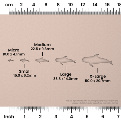 Pilot Whale Stamps - Ceramind® Tools