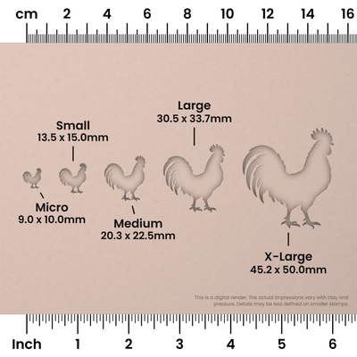 Rooster Stamps - Ceramind® Tools
