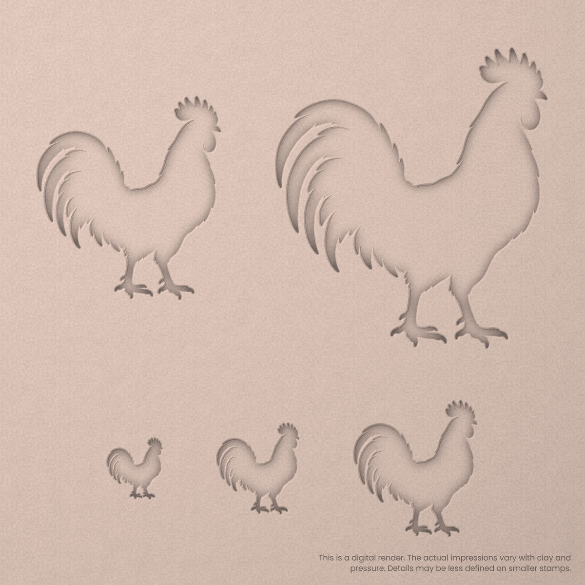 Rooster Stamps - Ceramind® Tools
