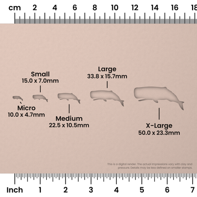 Sperm Whale Stamps - Ceramind® Tools