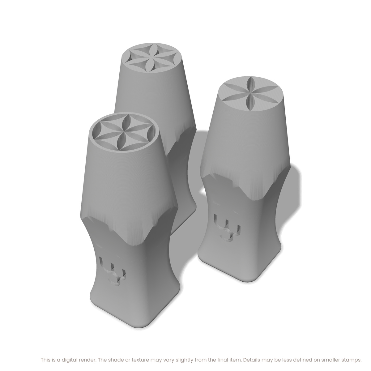 Flower of Life Stamp Set: Circle, 2 Petals Wide - Ceramind® Tools