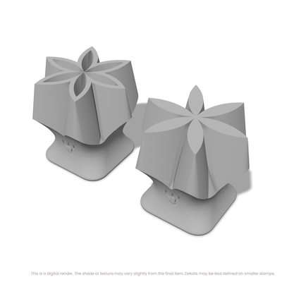 Flower of Life Stamp Set: Star, 2 Petals Wide - Ceramind® Tools