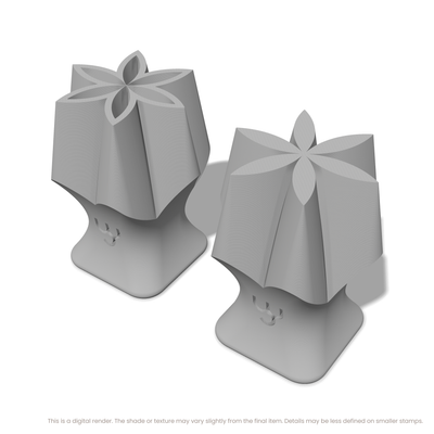 Flower of Life Stamp Set: Star, 2 Petals Wide - Ceramind® Tools