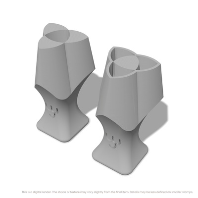 Flower of Life Stamp Set: Trefoil, 2 Petals Wide - Ceramind® Tools