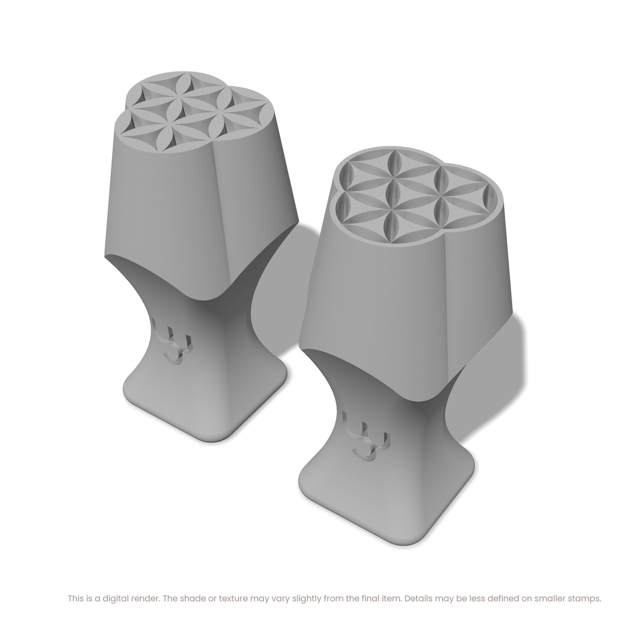 Flower of Life Stamp Set: Triple Circle, 3 Petals Wide - Ceramind® Tools