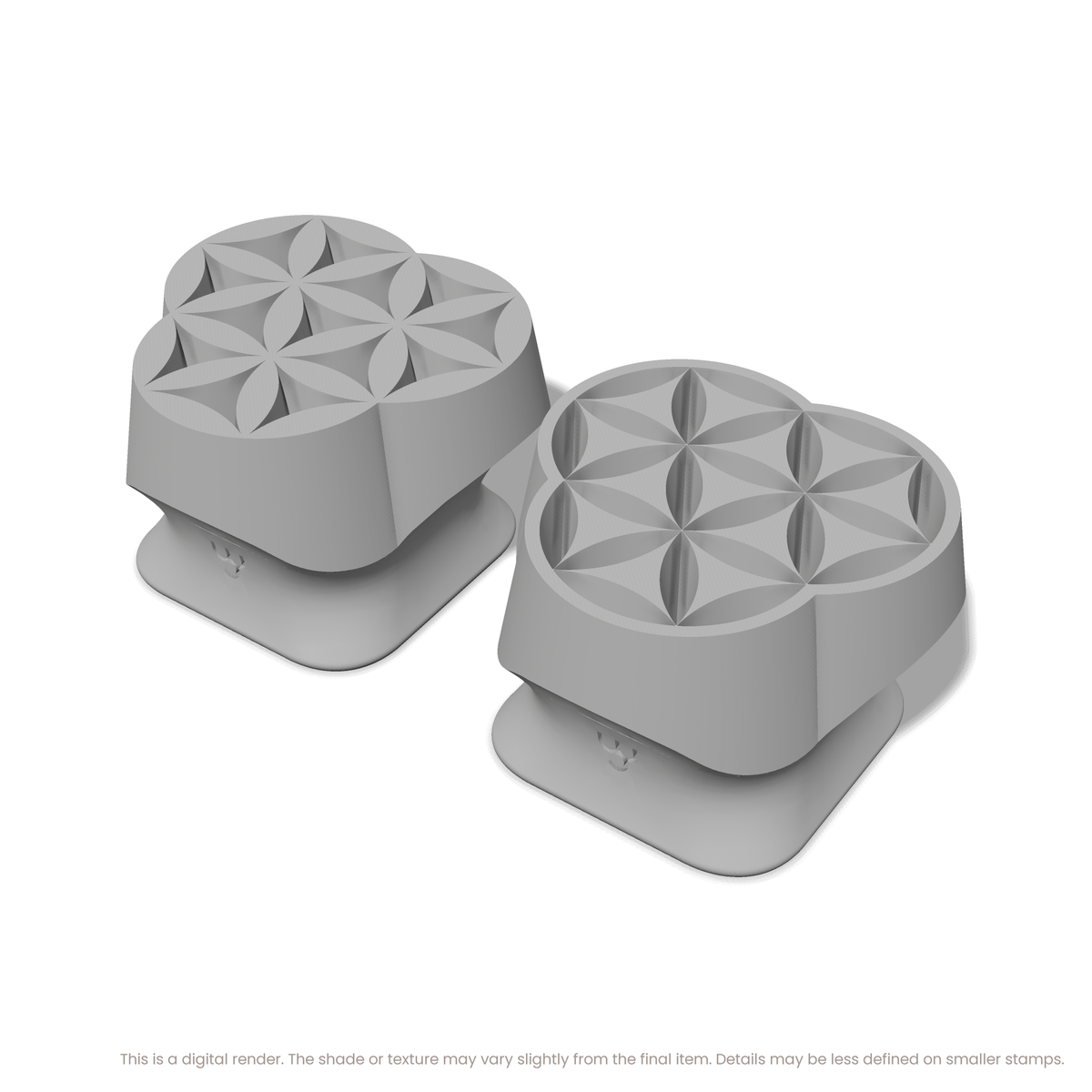Flower of Life Stamp Set: Triple Circle, 3 Petals Wide - Ceramind® Tools