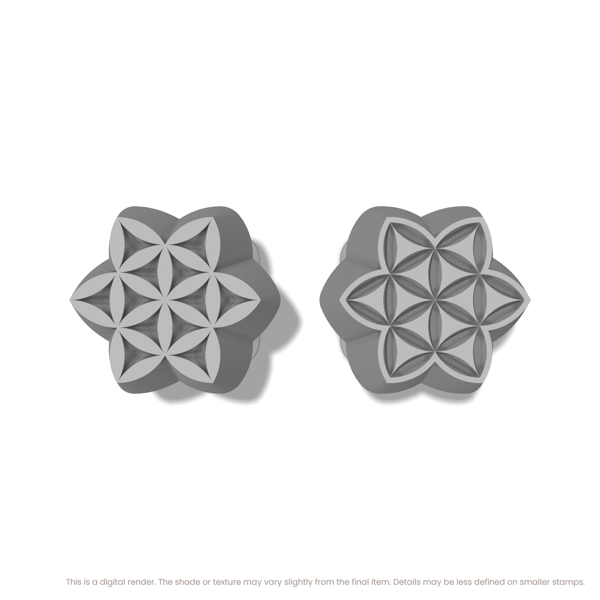 Flower of Life Stamp Set: Star, 3 Petals Wide - Ceramind® Tools