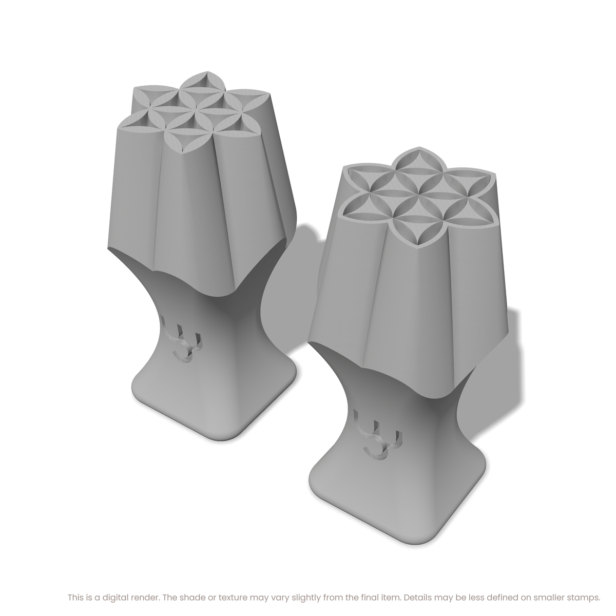Flower of Life Stamp Set: Star, 3 Petals Wide - Ceramind® Tools