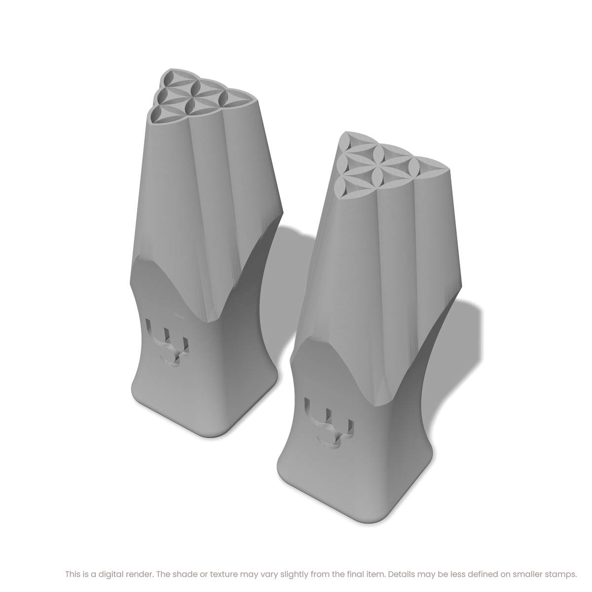 Flower of Life Stamp Set: Trefoil, 3 Petals Wide - Ceramind® Tools