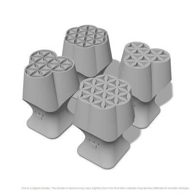 Flower of Life Stamp Set: Seven Circle & Four Circle - Ceramind® Tools