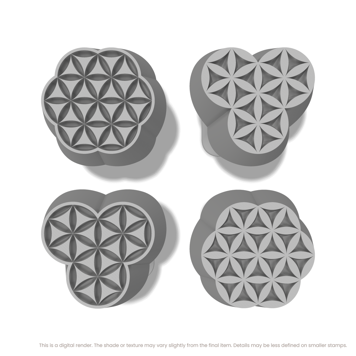 Flower of Life Stamp Set: Seven Circle & Four Circle - Ceramind® Tools
