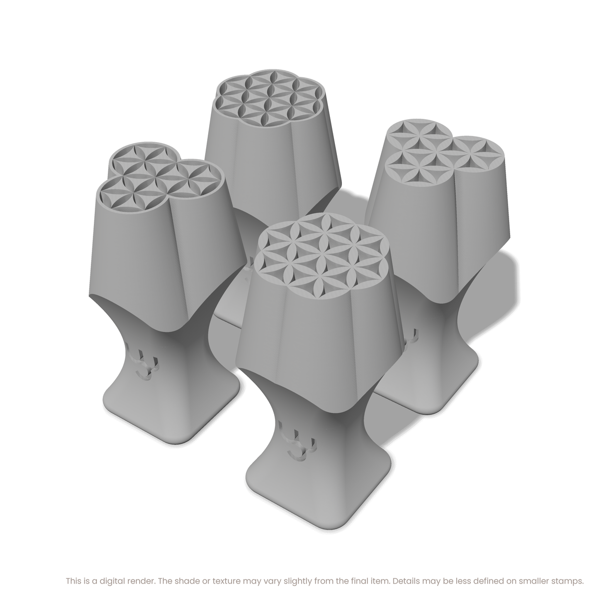 Flower of Life Stamp Set: Seven Circle & Four Circle - Ceramind® Tools