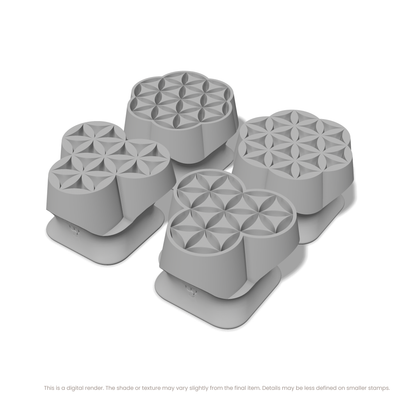Flower of Life Stamp Set: Seven Circle & Four Circle - Ceramind® Tools