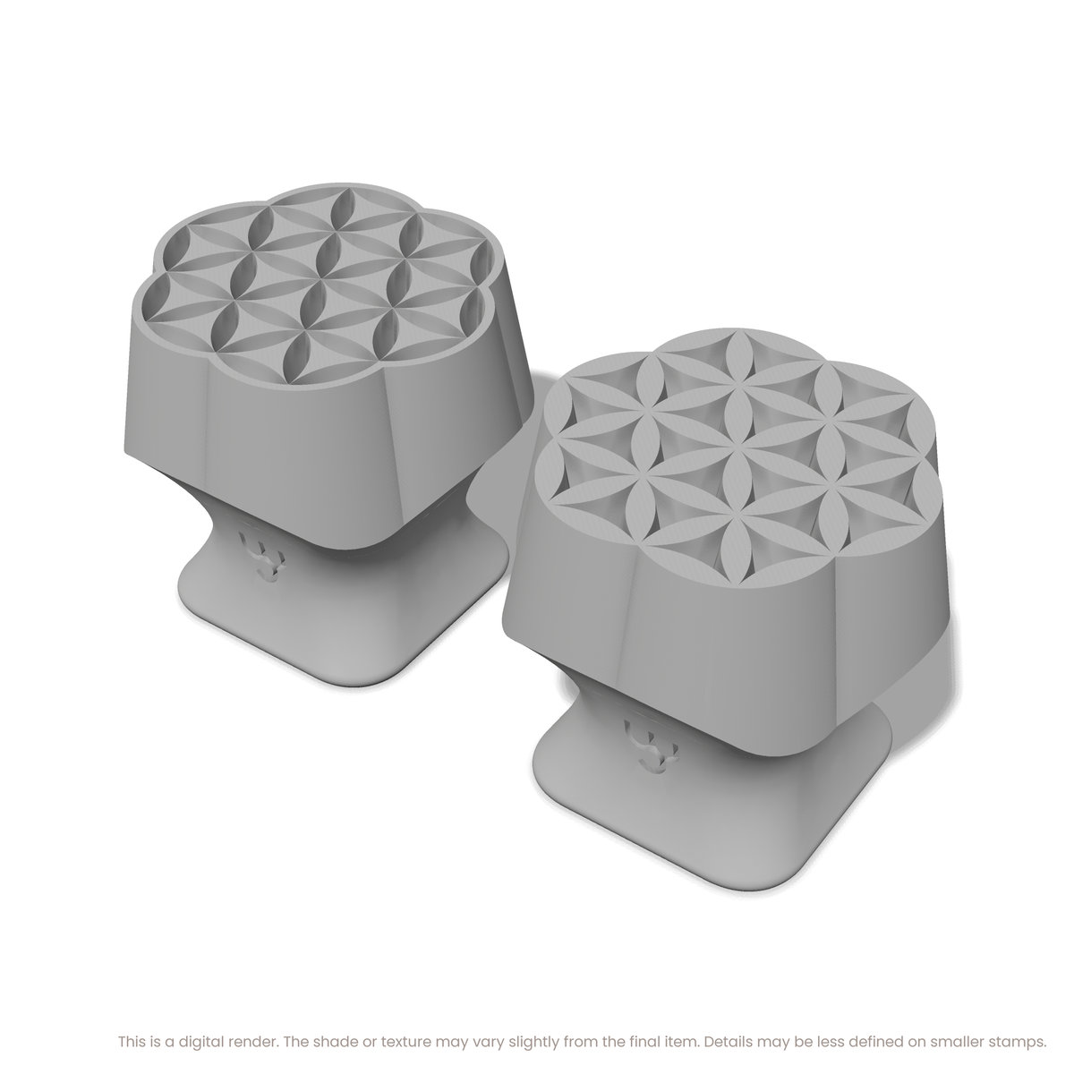 Flower of Life Stamp Set: Seven Circle, 4 Petals Wide - Ceramind® Tools