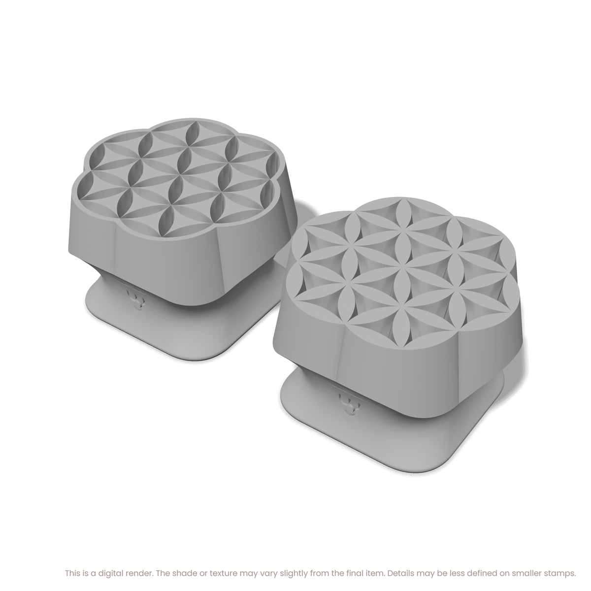 Flower of Life Stamp Set: Seven Circle, 4 Petals Wide - Ceramind® Tools