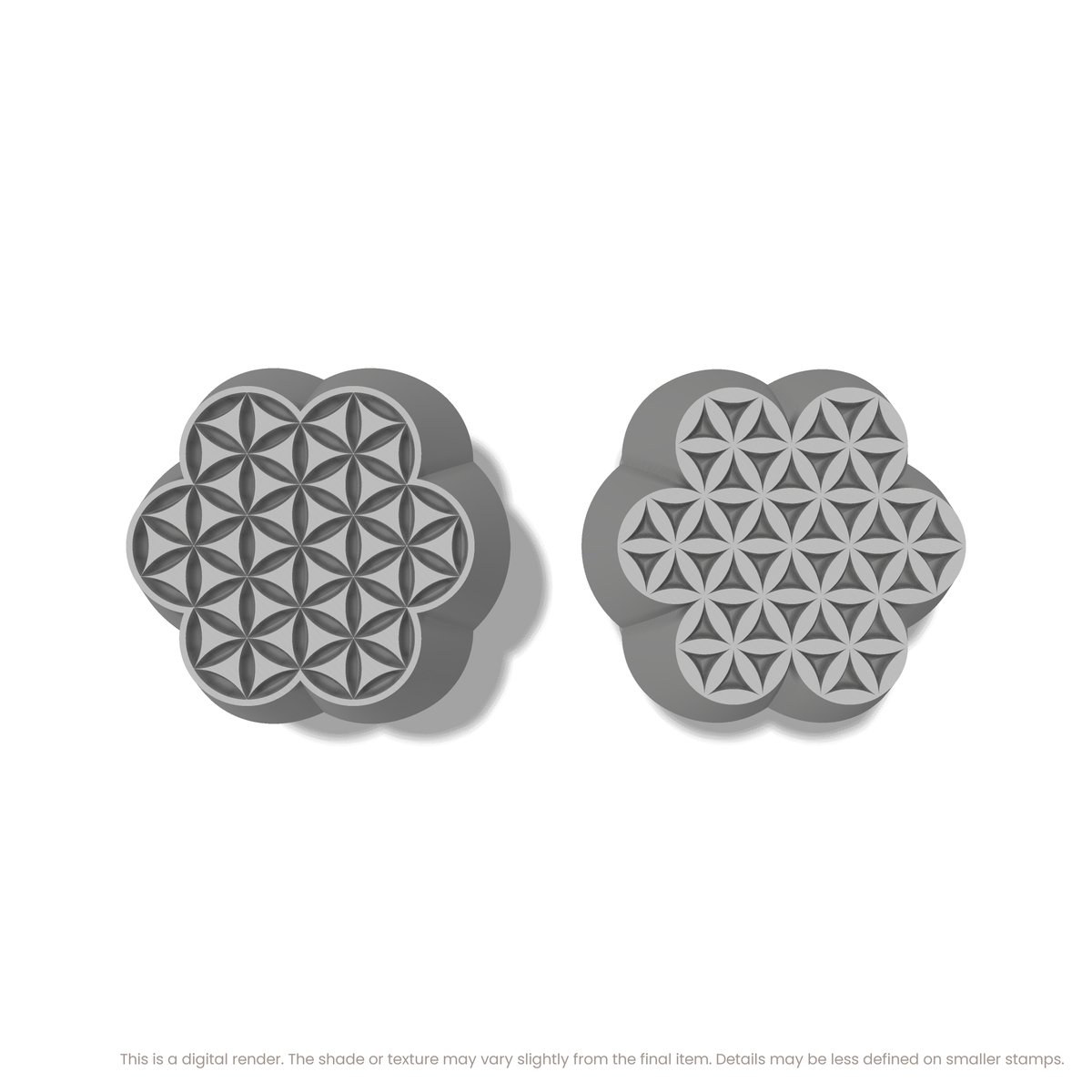 Flower of Life Stamp Set: Seven Circle, 6 Petals Wide - Ceramind® Tools