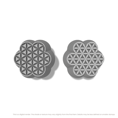 Flower of Life Stamp Set: Seven Circle, 6 Petals Wide - Ceramind® Tools