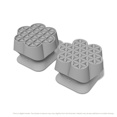 Flower of Life Stamp Set: Seven Circle, 6 Petals Wide - Ceramind® Tools