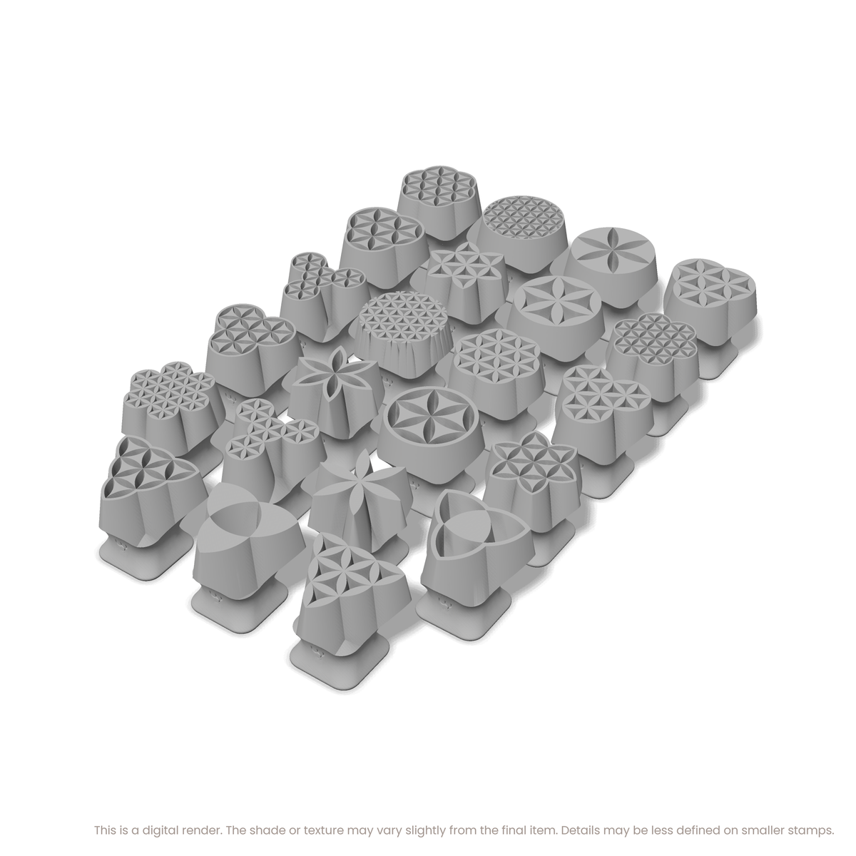 Flower of Life Complete Stamp Set (All 11 Designs) - Ceramind® Tools