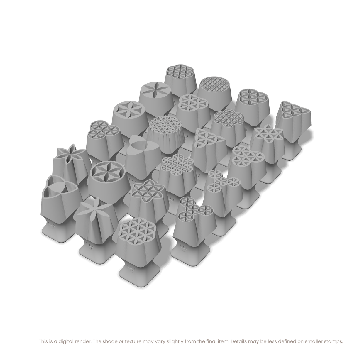 Flower of Life Complete Stamp Set (All 11 Designs) - Ceramind® Tools
