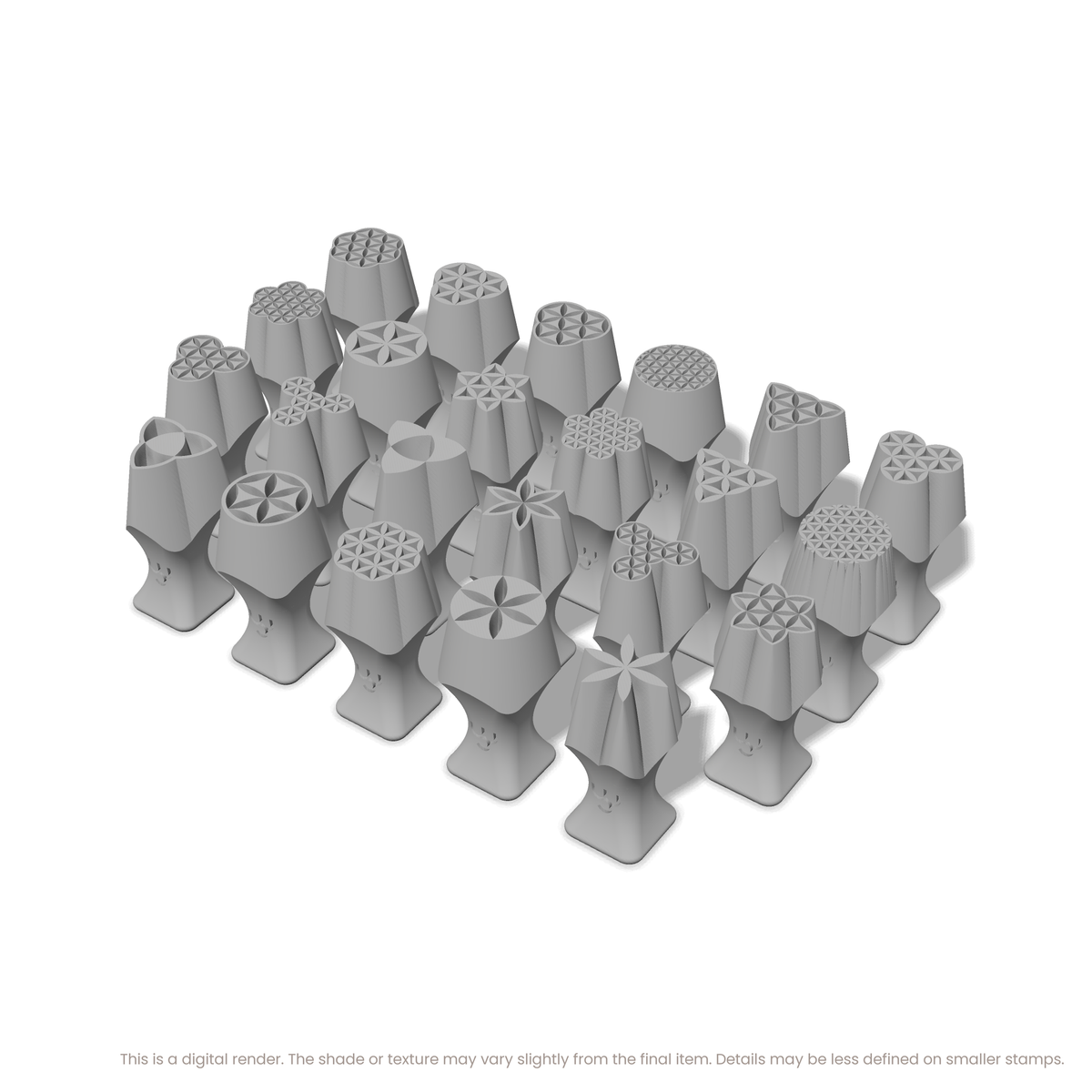 Flower of Life Complete Stamp Set (All 11 Designs) - Ceramind® Tools