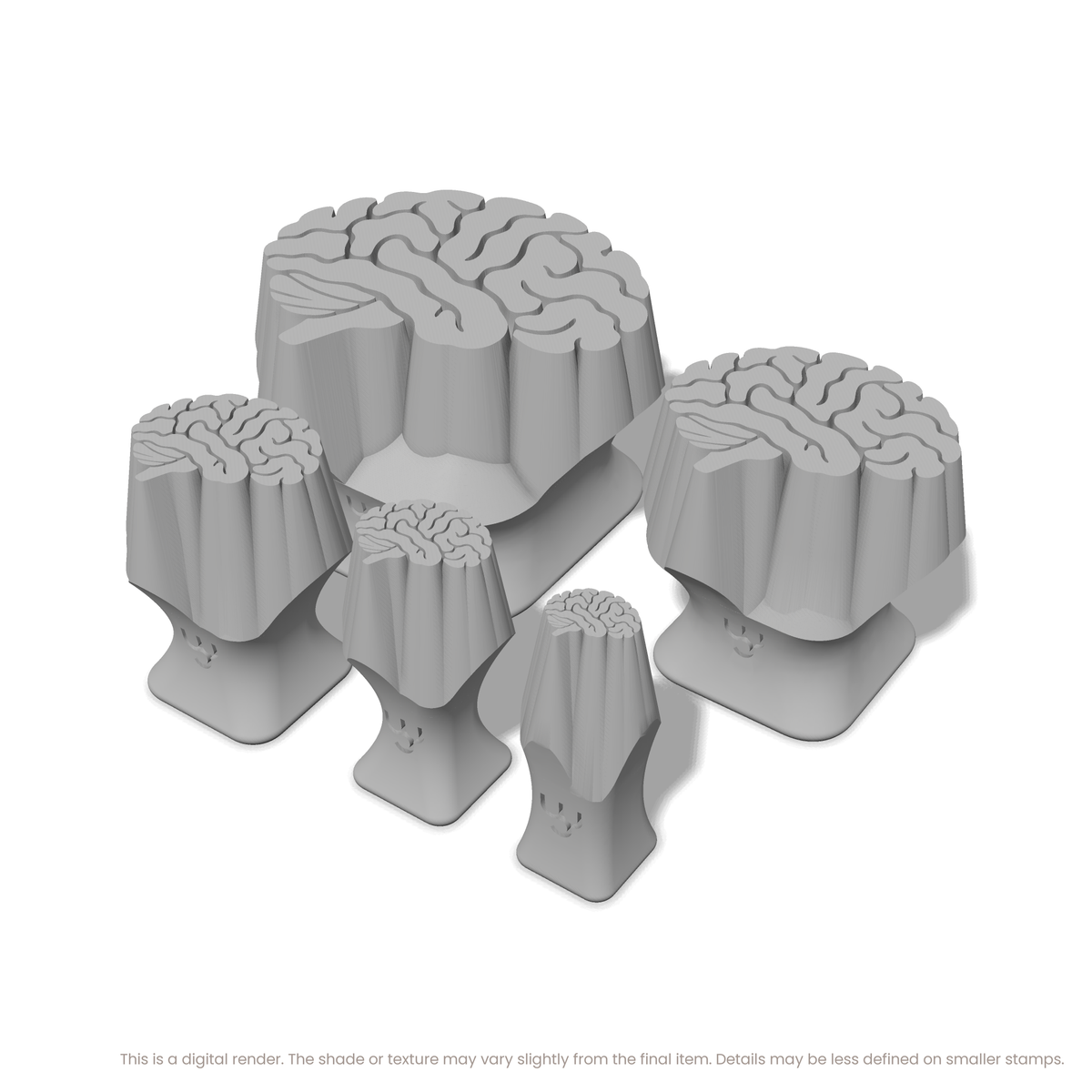 Brain (Side View) Stamps