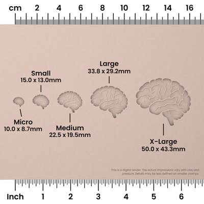 Brain (Side View) Stamps