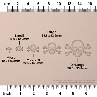 Halloween Skull & Crossbones Stamps