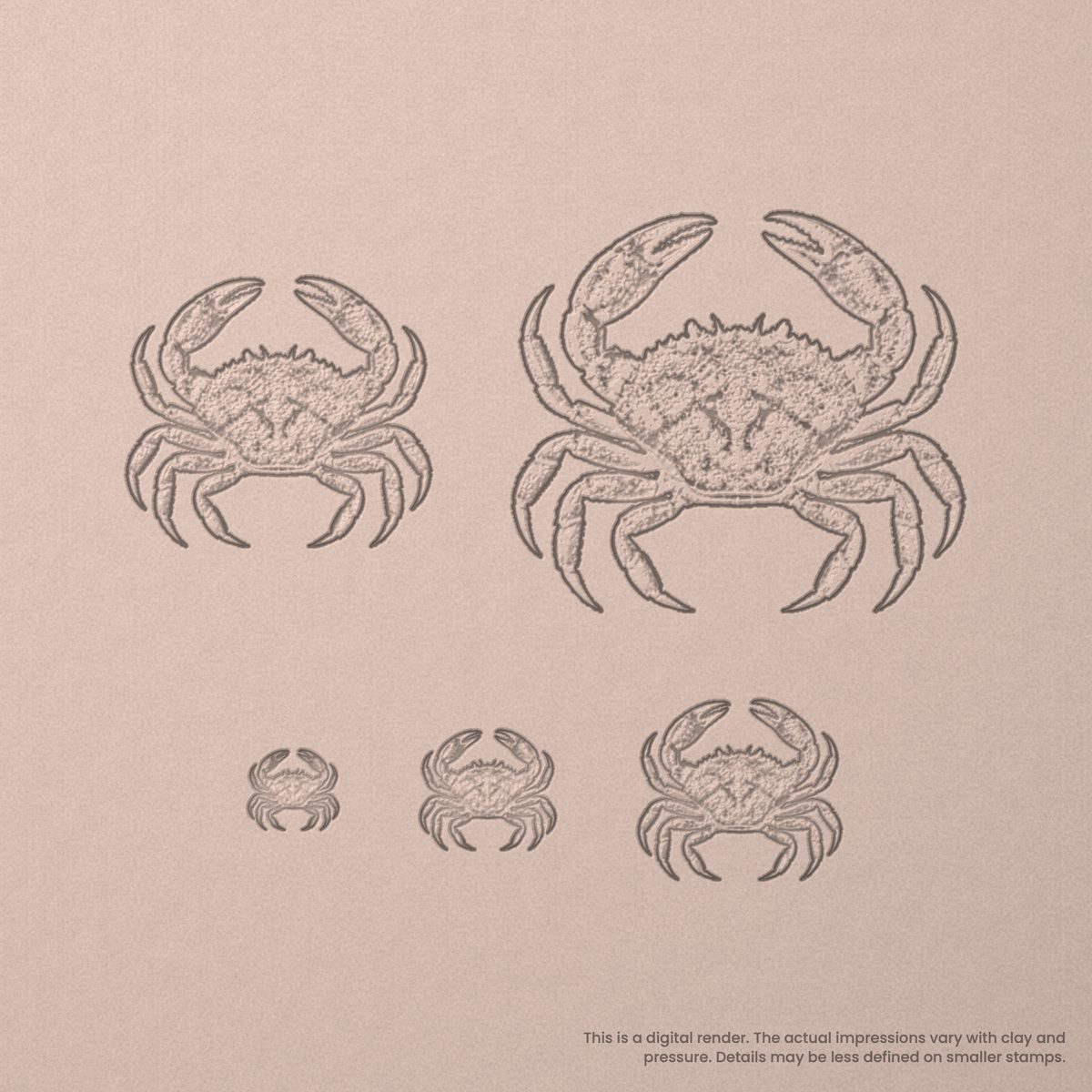Crab Stamps - Photo Textured