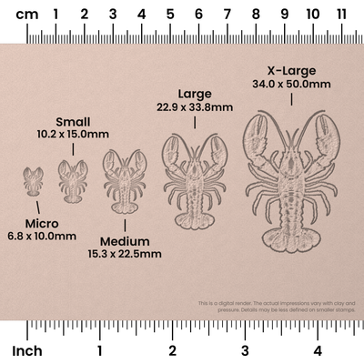 Lobster Stamps - Photo Textured