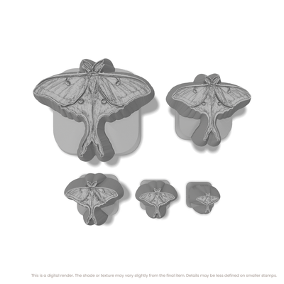 Luna Moth Stamps - Photo Textured - Ceramind® Tools