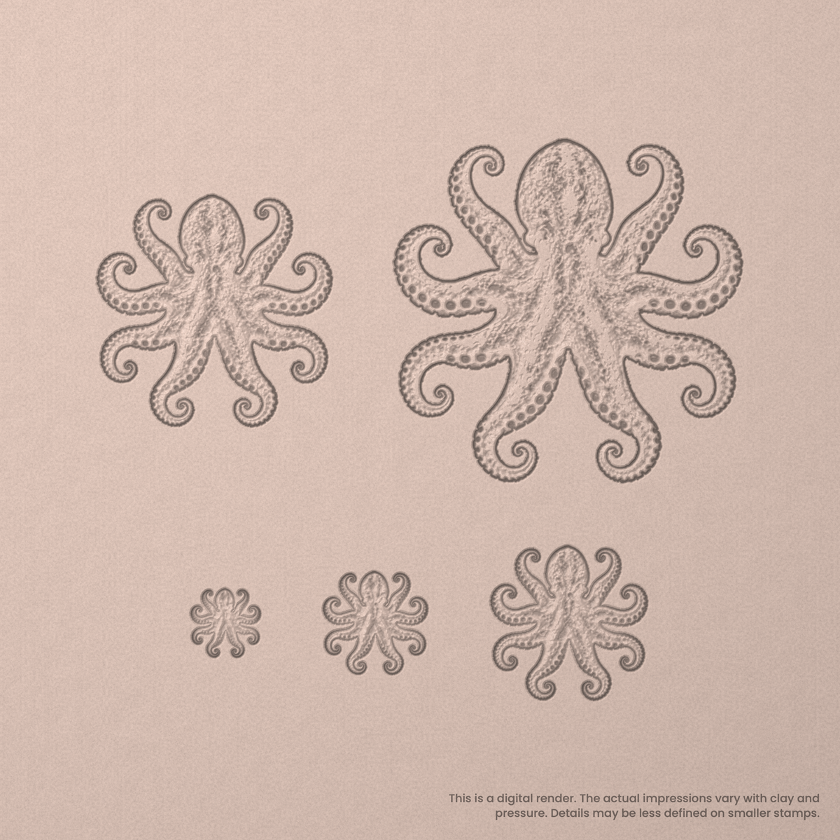 Octopus Stamps - Photo Textured