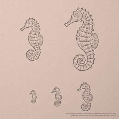 Seahorse Stamps - Photo Textured