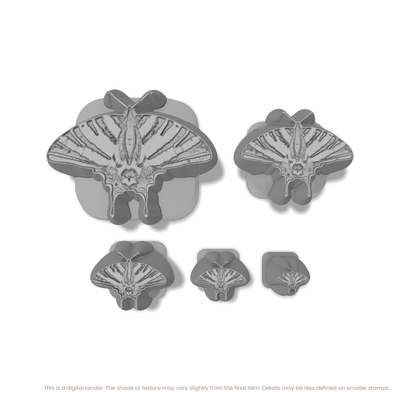 Scarce Swallowtail Moth Stamps - Photo Textured - Ceramind® Tools