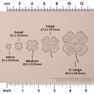 4-Leafed Clover Stamps - Photo Textured