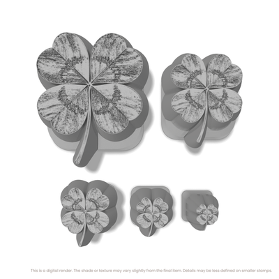 4-Leafed Clover Stamps - Photo Textured