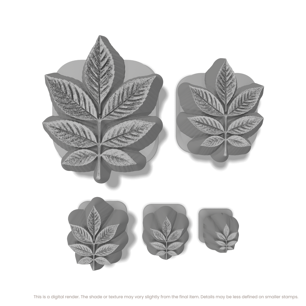 Ash Leaf Stamps - Photo Textured