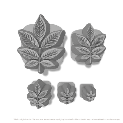 Ash Leaf Stamps - Photo Textured