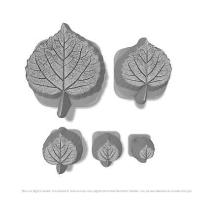 Aspen Leaf Stamps - Photo Textured