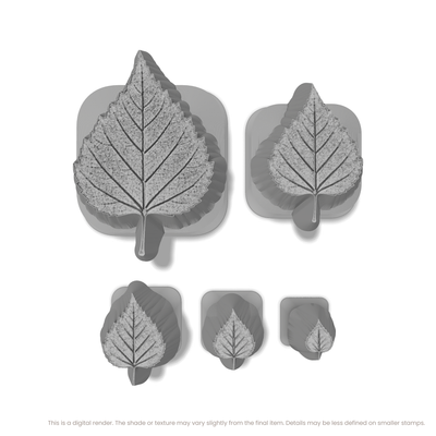 Birch Leaf Stamps - Photo Textured
