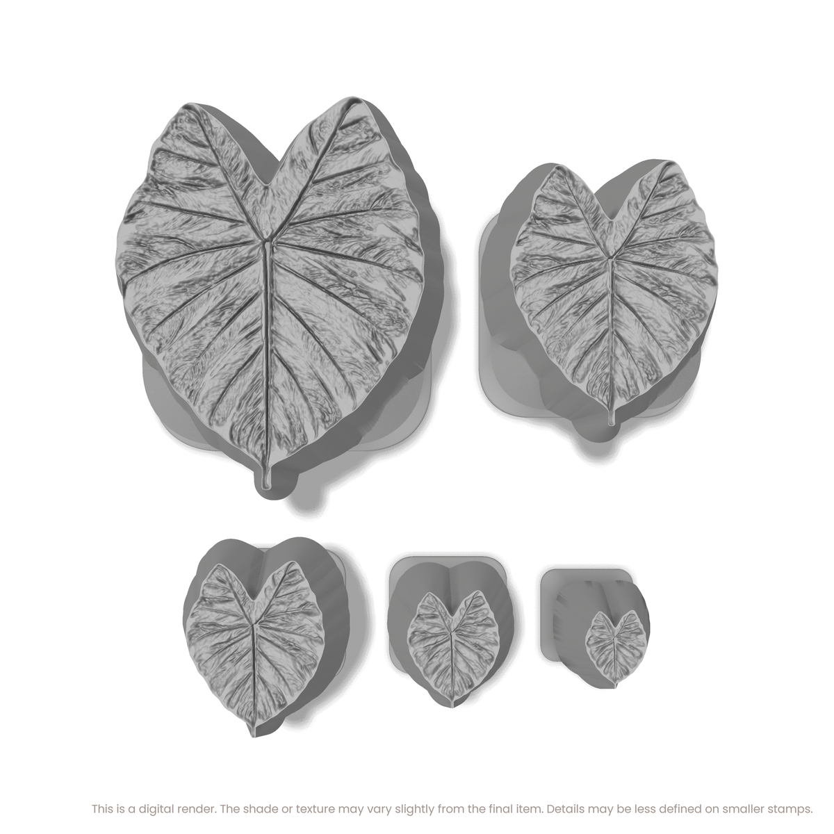 Elephant Leaf Stamps - Photo Textured