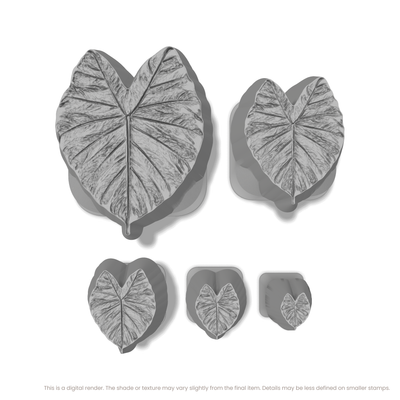 Elephant Leaf Stamps - Photo Textured