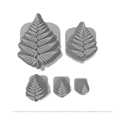 Fern Leaf Stamps - Photo Textured