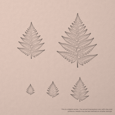 Fern Leaf Stamps - Photo Textured