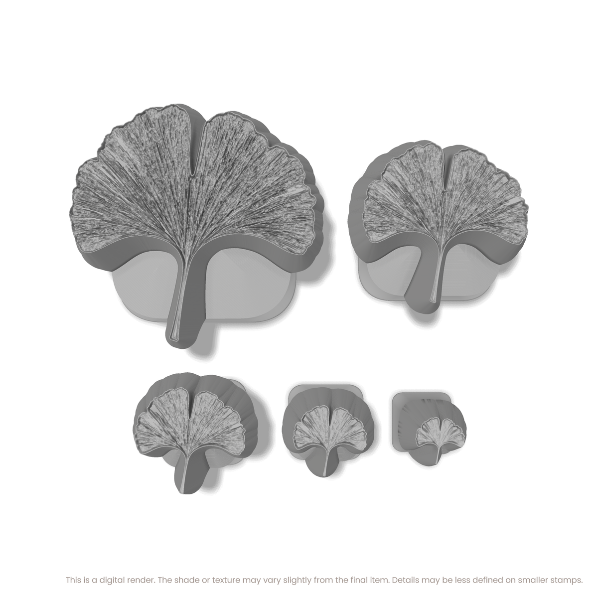 Ginko Leaf Stamps - Photo Textured