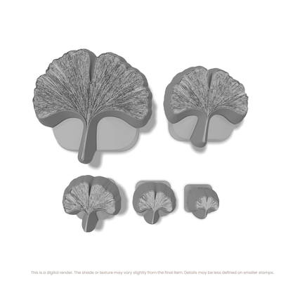 Ginko Leaf Stamps - Photo Textured