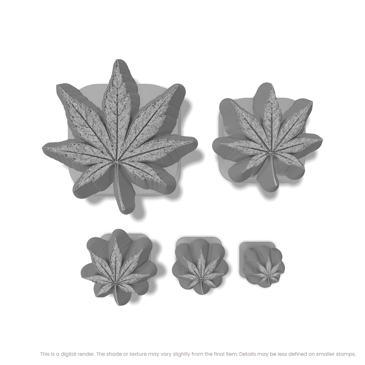 Japanese Maple Leaf Stamps - Photo Textured
