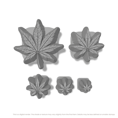Japanese Maple Leaf Stamps - Photo Textured