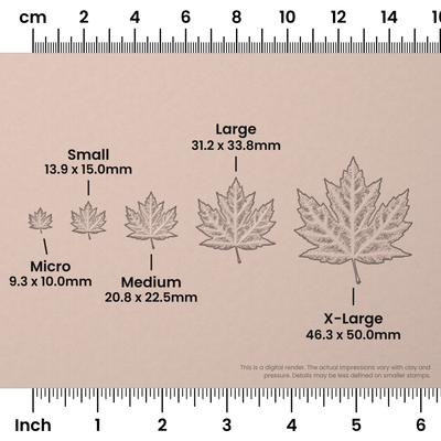 Maple Leaf Stamps - Photo Textured